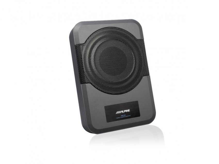 8 inch Powered Subwoofer Box PWE S8 angle
