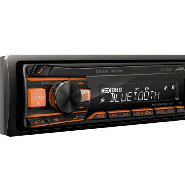 DIGITAL MEDIA RECEIVER WITH BLUETOOTH UTE 200BT Angle amber white