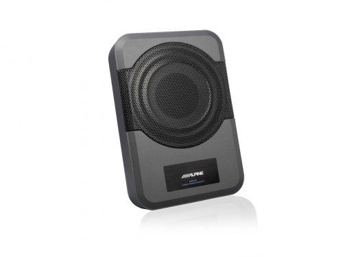 8 inch Powered Subwoofer Box PWE S8 angle
