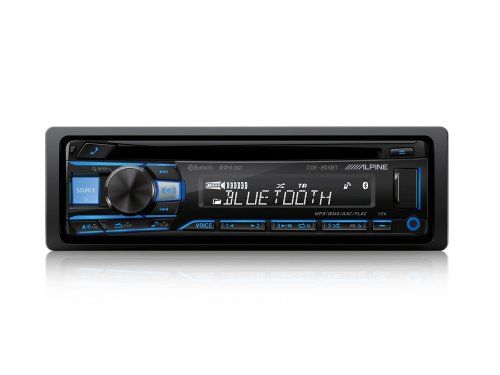 CD tuner with Bluetooth CDE 203BT Blue Front