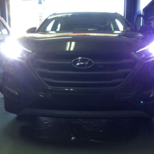 Luces de cruce, posición y largas de led.