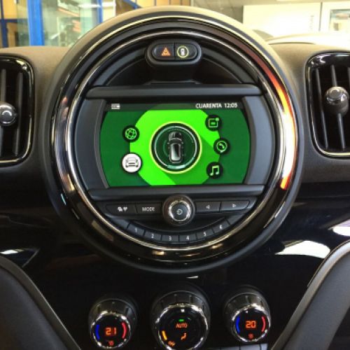 Cámara trasera en Mini Cooper