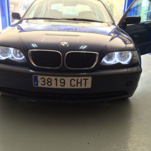 instalación ojos de angel led en BMW
