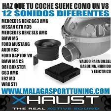 Kit sonido activo XHAUST
        Generador de sonido de escape universal
        Se adapta a casi todos los automóviles del mercado
        Gasolina, Diesel, Hybrido o eléctrico
        Respuesta en tiempo real a través del canbus del automóvil
        Experiencia de sonido única y real
        Control mediante app
        8 sonidos diferentes para seleccionar
        
         