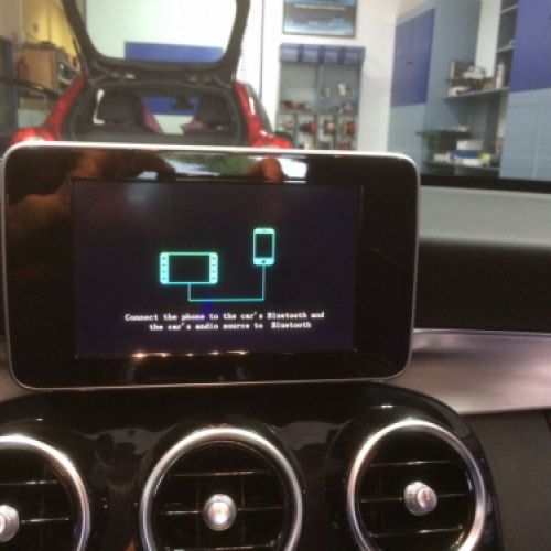 Instalación Carplay en Mercedes C